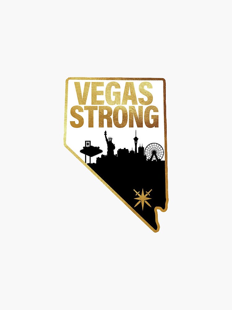 &ldquo;Vegas Strong&rdquo; Sticker for Sale by Mbnotfunny | Redbubble