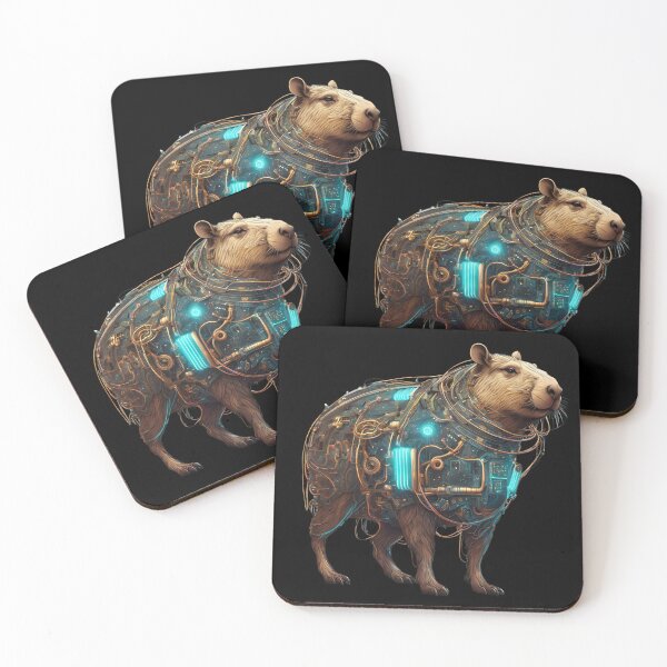 Item preview, The capybara is Cybernetic, Mechanical, Steampunk. II designed and sold by Ant Category.
