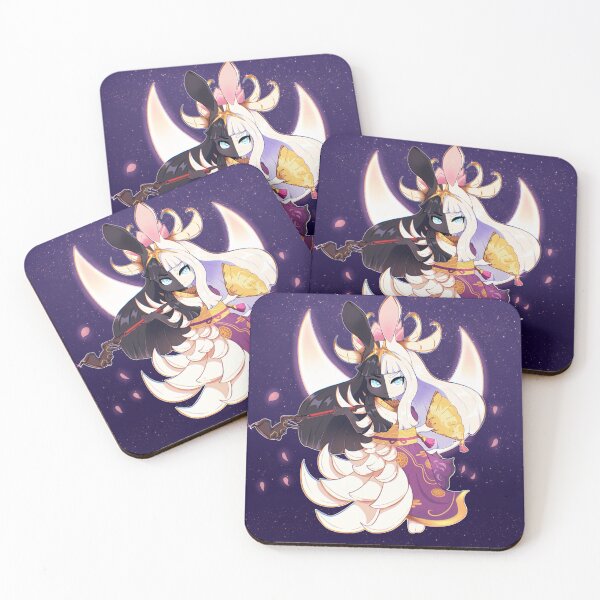Item preview, Chibi Tsukuyomi with background - Final Fantasy XIV designed and sold by Sephira's sticker shop.