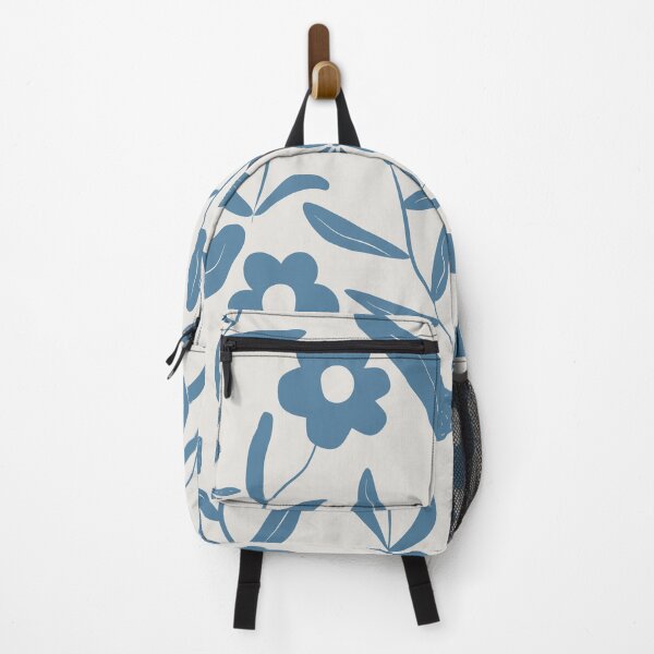 Item preview, Hidden Rabbit Illustration Art in the Forest - Blue and White designed and sold by Dossen Design.