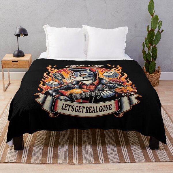 Item preview, Rockabilly Cat Let's Get Real Gone designed and sold by SummerPainter.