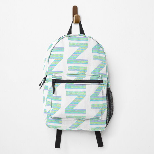 Item preview, Letter Z Neon Wavy Stripe Pattern Monogram Initial designed and sold by theartofvikki.