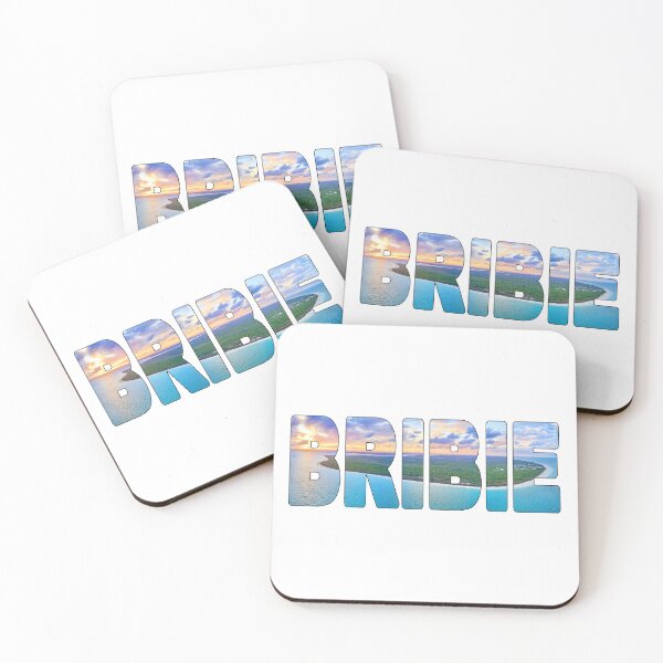 Item preview, BRIBIE ISLAND - Aerial on a beautiful Sunset Glasshouse Mountains designed and sold by Adam Gormley.