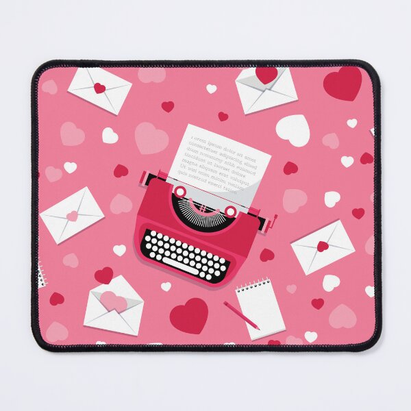 Item preview, valentines romance typewriter love letters hearts designed and sold by Gossip Rag.