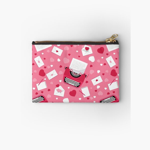 Item preview,  valentines romance typewriter love letters hearts designed and sold by Gossip Rag.