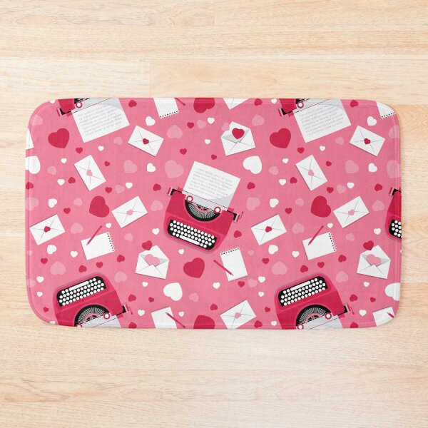 Item preview,  valentines romance typewriter love letters hearts designed and sold by Gossip Rag.