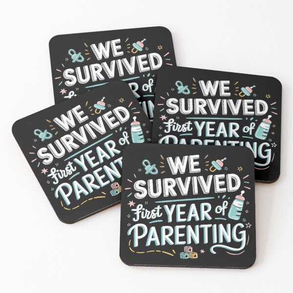 Item preview, We Survived First Year of Parenting designed and sold by MagicWander.