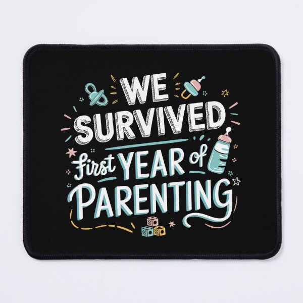 Item preview, We Survived First Year of Parenting designed and sold by MagicWander.