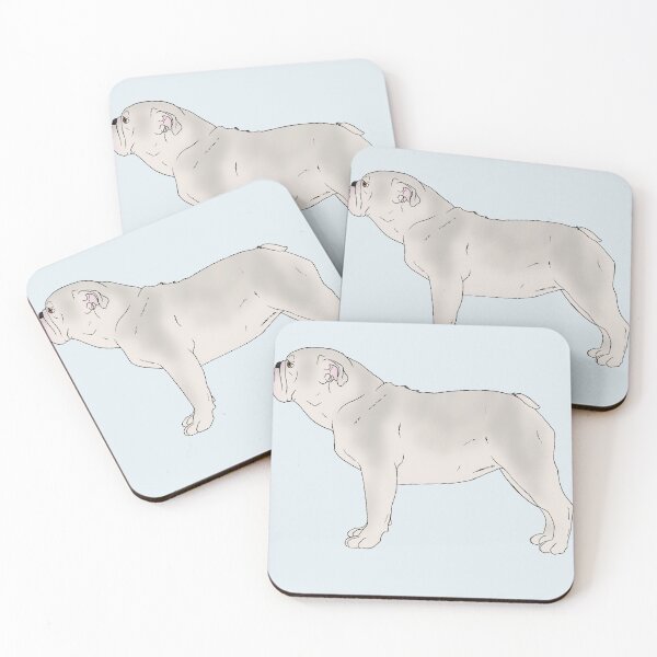 Item preview, British Bulldog - White designed and sold by Pawsome-Doodles.
