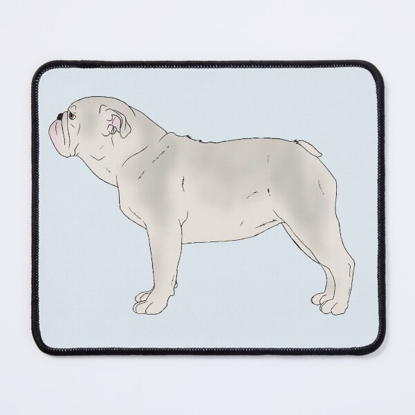 Item preview, British Bulldog - White designed and sold by Pawsome-Doodles.
