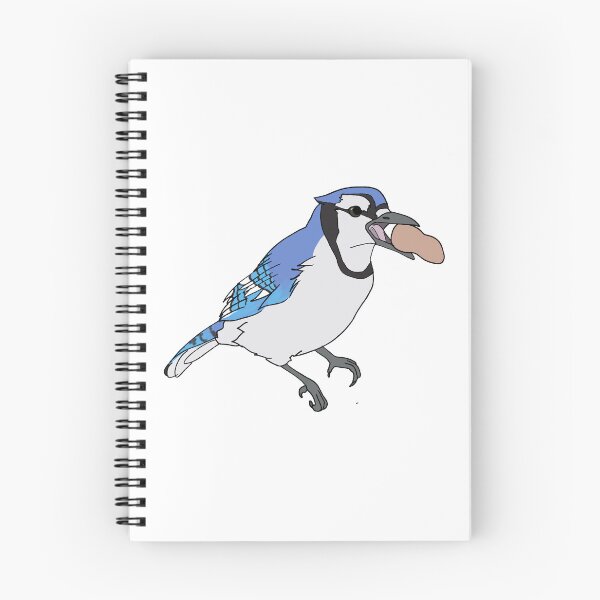 Item preview, Blue Jay with a Peanut designed and sold by Fawnadeer.