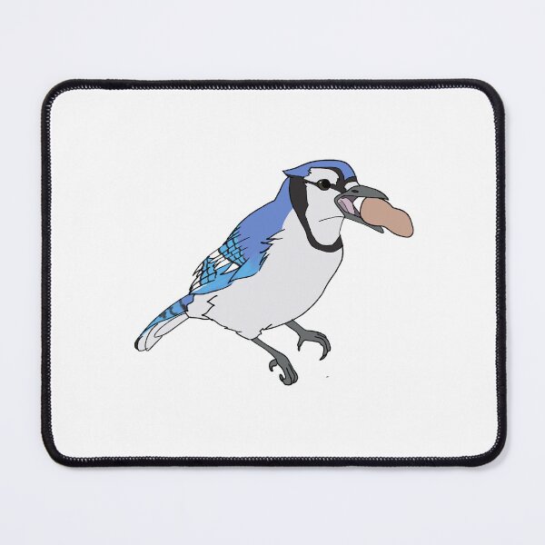 Item preview, Blue Jay with a Peanut designed and sold by Fawnadeer.