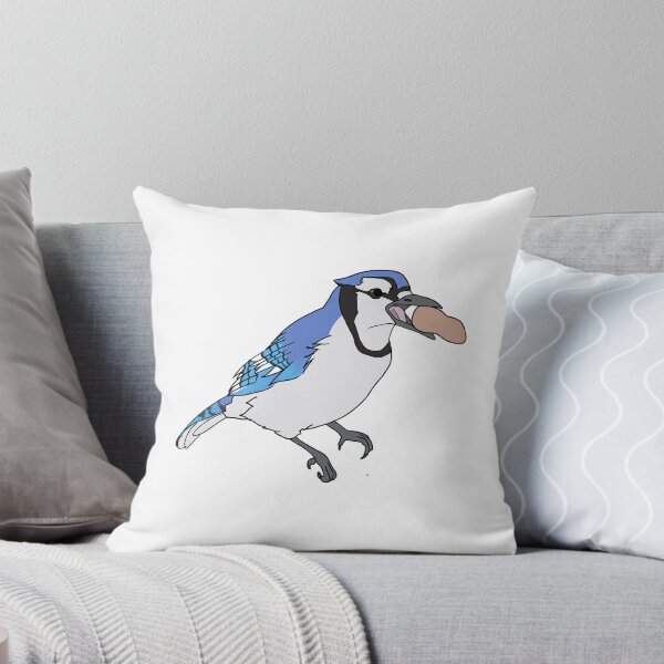 Item preview, Blue Jay with a Peanut designed and sold by Fawnadeer.