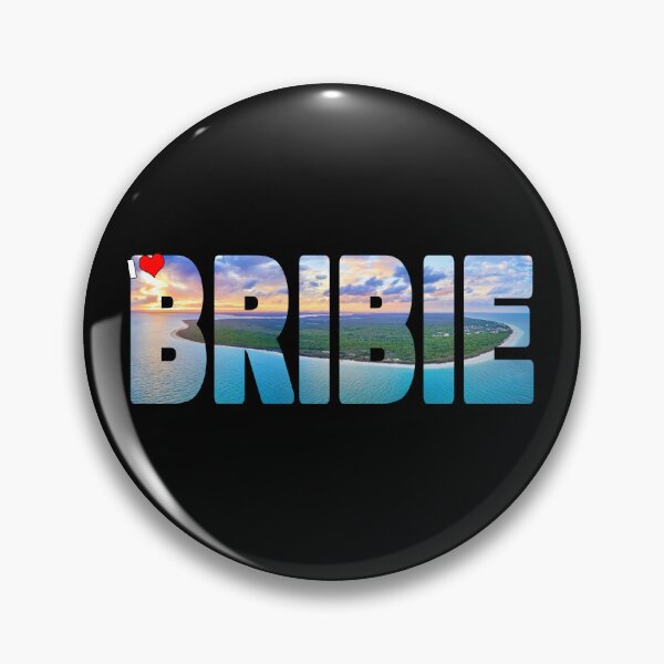 Item preview, I Love BRIBIE - Aerial on a beautiful Sunset Skirmish Point designed and sold by Adam Gormley.