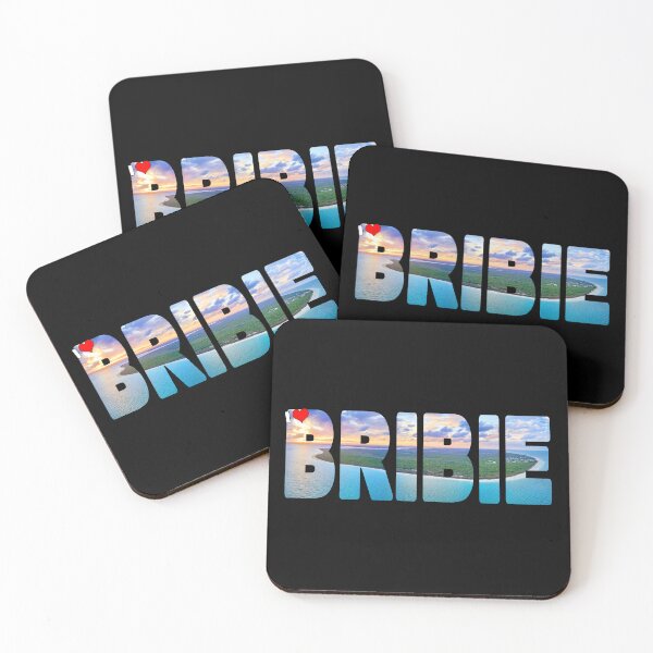 Item preview, I Love BRIBIE - Aerial on a beautiful Sunset Skirmish Point designed and sold by Adam Gormley.
