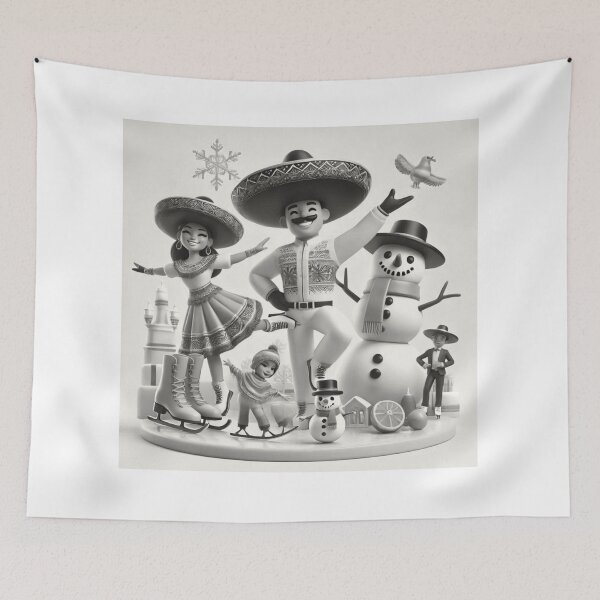 Item preview, Snowman Fiesta: A Mexican Winter Wonderland designed and sold by choder61.