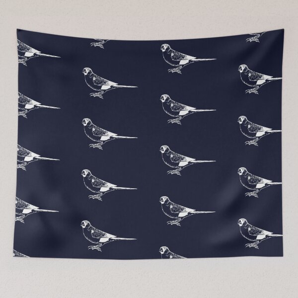 Item preview, Masked Finch White Design  designed and sold by designsasstultd.