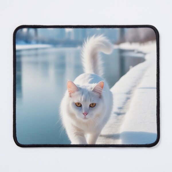 Item preview, white cat designed and sold by ThralStore.