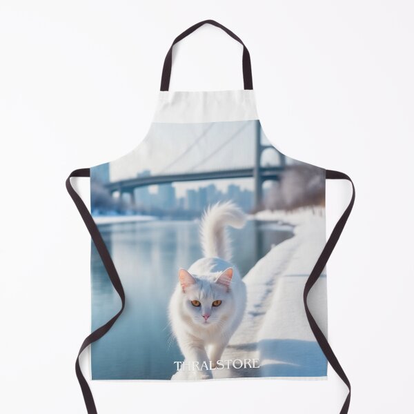 Item preview, white cat designed and sold by ThralStore.