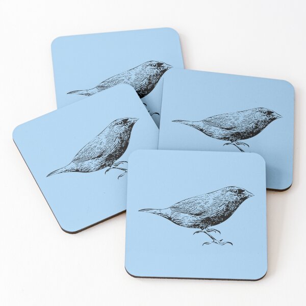 Item preview, Blue-faced Parrot-Finch Black Design  designed and sold by designsasstultd.