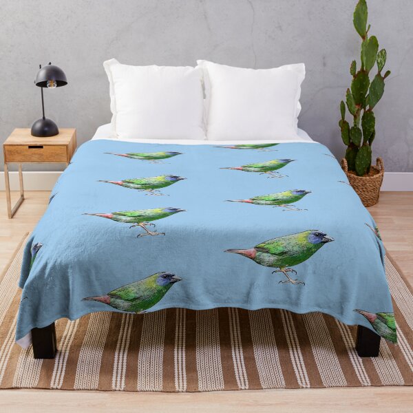 Item preview, Blue-faced Parrot-Finch Black Alternate Design designed and sold by designsasstultd.