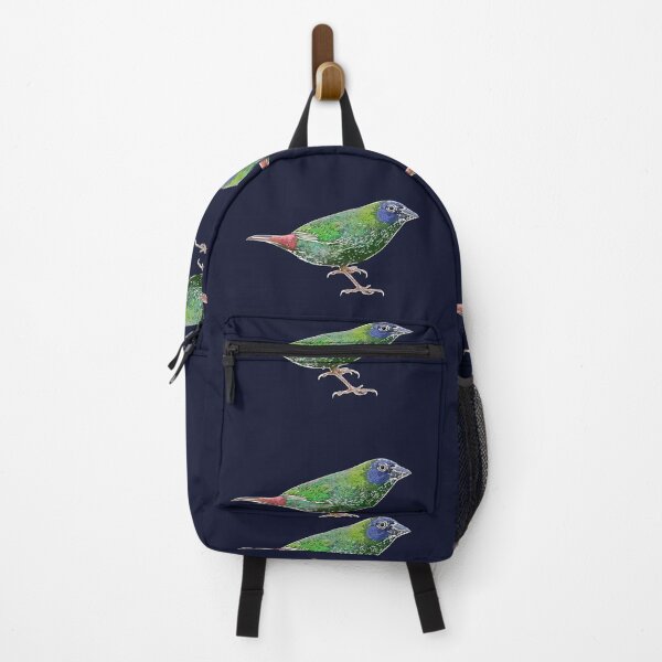 Item preview, Blue-faced Parrot-Finch White Alternate Design designed and sold by designsasstultd.