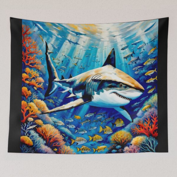 Item preview, Sharks, Jaws and corals #2 designed and sold by Helios Be. Lavsh.