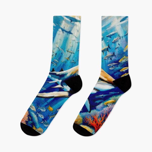 Item preview, Sharks, Jaws and corals #2 designed and sold by Helios Be. Lavsh.
