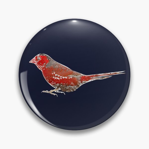 Item preview, Crimson Finch White Alternate Design  designed and sold by designsasstultd.