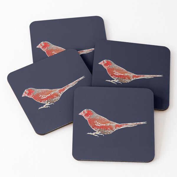 Item preview, Crimson Finch White Alternate Design  designed and sold by designsasstultd.