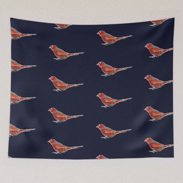 Item preview, Crimson Finch White Alternate Design  designed and sold by designsasstultd.