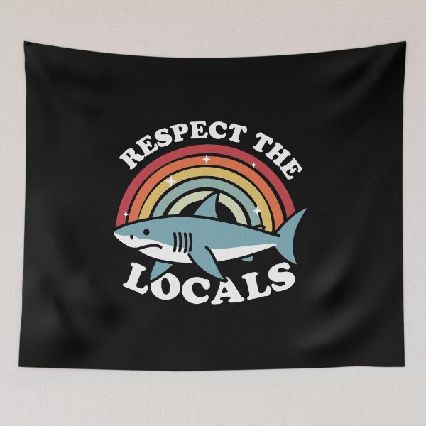 Item preview, Respect The Local Save The Shark designed and sold by NQArtist.