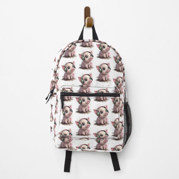 Item preview, Cool kawaii pig wearing headphones designed and sold by glenwith1na.