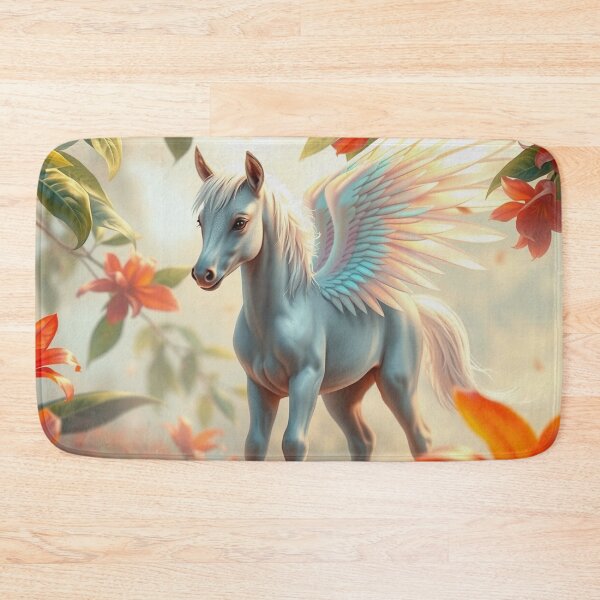 Item preview, Potranca pegaso joven y flores designed and sold by Skye Ryan-Evans.