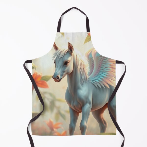 Item preview, Young Pegasus Filly and Flowers designed and sold by Skye Ryan-Evans.