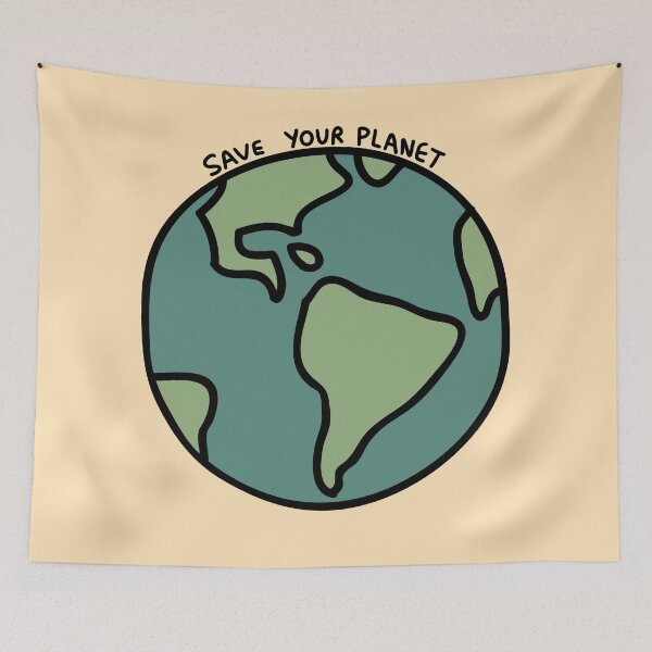 Item preview, Save Your Planet Simple Doodle designed and sold by Pink Ribbon.