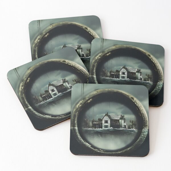 Item preview, Abandoned House in a Flooded Surreal World designed and sold by Amr Siam.