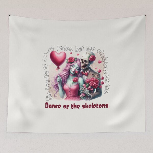 Item preview, Romantic Skeleton Dance - Beauty and the Rose designed and sold by DesignMindSG.