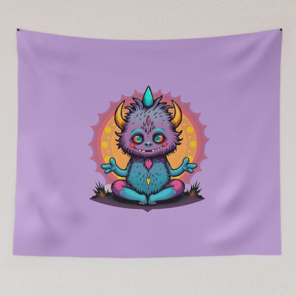 Item preview, Monster Meditation designed and sold by Silvermoonmyst.