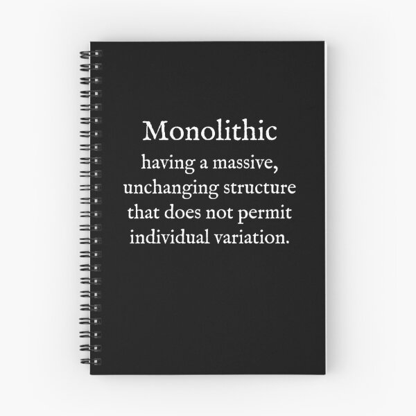 Item preview, M:Monolithic:English:WearYourWords:White Text  designed and sold by WearYourWords.