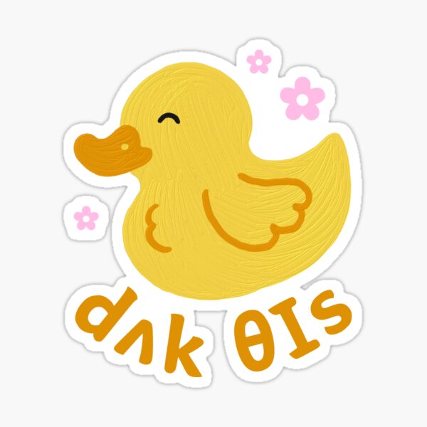 Item preview, SLP Speech Therapy Phonetic IPA Duck Sticker designed and sold by Speech Therapy Penguin.