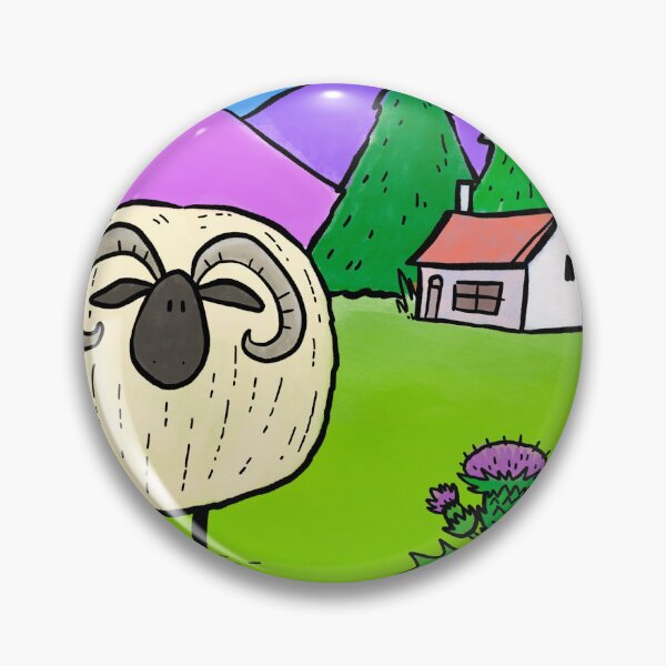 Item preview, Scottish Sheep and Thistle designed and sold by PickledjoArt.