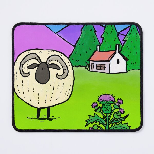 Item preview, Scottish Sheep and Thistle designed and sold by PickledjoArt.