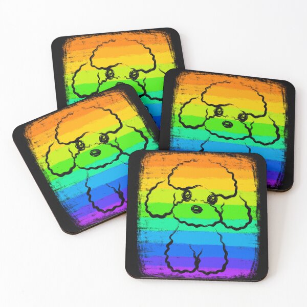 Item preview, Toy poodle rainbow color designed and sold by Toru Sanogawa.