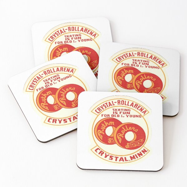 Item preview, Rhythm Rollers Crystal Rollarena Crystal Minnesota Roller Skating Rink Sticker Decal Label designed and sold by tislord.