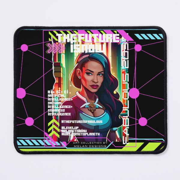 Item preview, The Future Is Now Fabulous Cyberpunk Woman Futuristic designed and sold by Melan Designs.