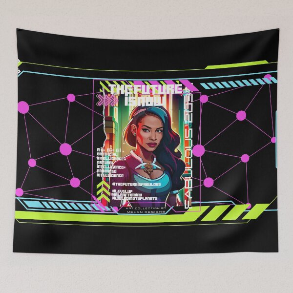 Item preview, The Future Is Now Fabulous Cyberpunk Woman Futuristic  designed and sold by Melan Designs.