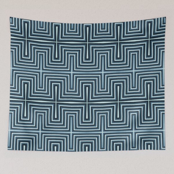 Item preview, Geometric Blue Pattern designed and sold by mackngraphics.