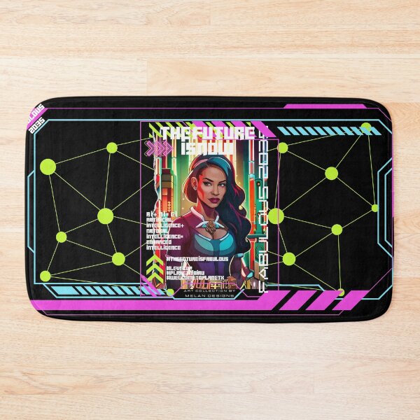 Item preview, Fabulous Futuristic Woman Cyberpunk The Future Is Now  designed and sold by Melan Designs.