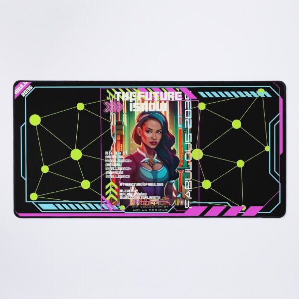 Item preview, Fabulous Futuristic Woman Cyberpunk The Future Is Now  designed and sold by Melan Designs.